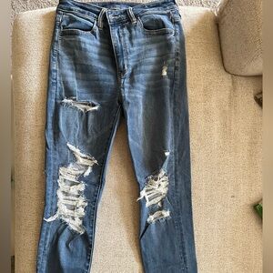 Distressed Blue Jeans for Women